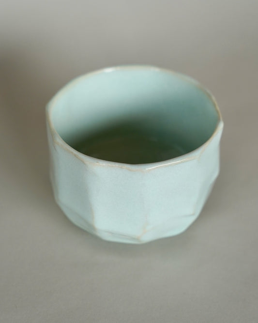 Faceted Celadon Tea Bowl